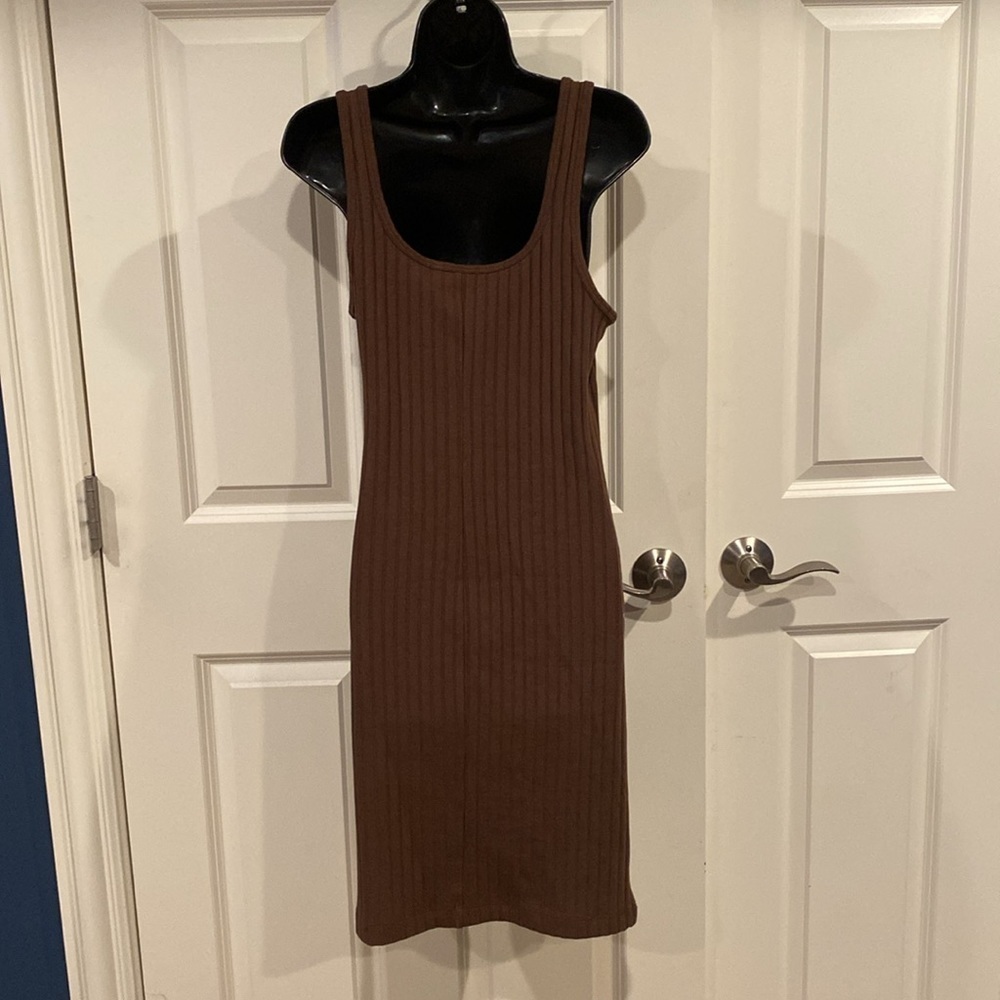 Medium Old navy brown tank dresss - Picture 2 of 4